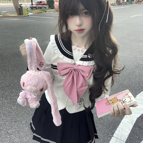 奈香娜JK水手服学院风显瘦套装