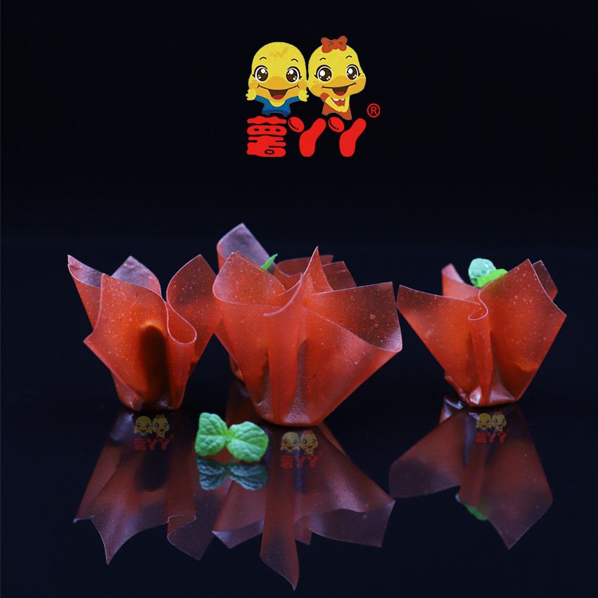 薯丫丫超薄山楂皮片法式皇冠礼盒山楂果丹皮鹅肝酱8*8cm