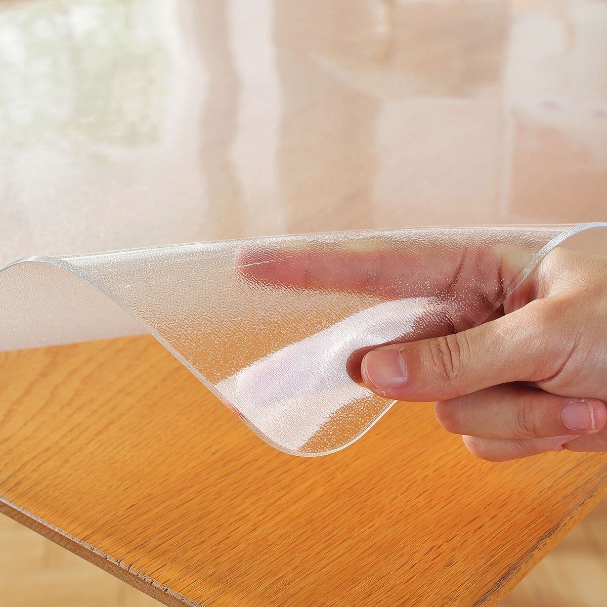 透明加厚5mm隔热餐桌垫水晶板防水防油防烫pvc桌布电暖桌面保护垫