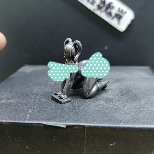 纯铜做旧美女二次元手办女朋友性感美少女人偶模型钥匙扣摆件高38