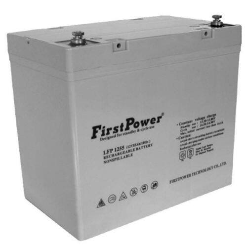 一电LFP1255免维护铅酸蓄电池12V55AH光伏发电/船用/直流屏/消防