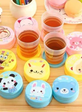 可折叠水杯便携式杯子漱口杯伸缩杯硅胶旅行折叠杯旅游压缩杯户外