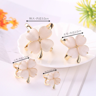 高品质丝巾扣春季 薄飘带小气质蝴蝶结腰带女衣角打结扣四叶草 衬衫