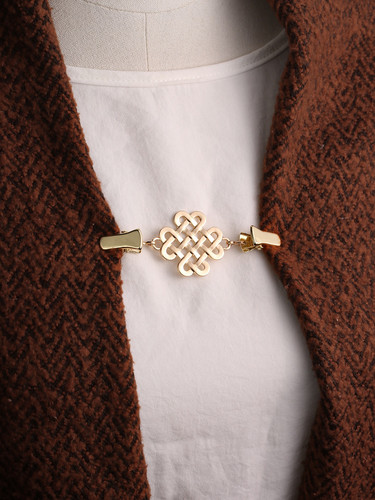 中国结衣角扣合金篷夹扣女