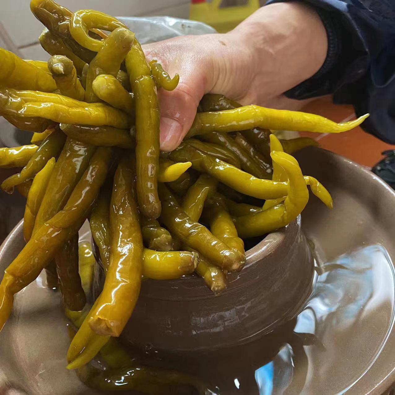 香脆酸辣椒无添加农产品 湖南特产 中辣 不好吃包退 腌辣椒2斤2包