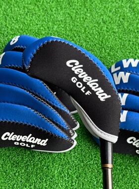 高尔夫铁杆套 Cleveland 10只球头号码高球铁杆头保护套 防尘套