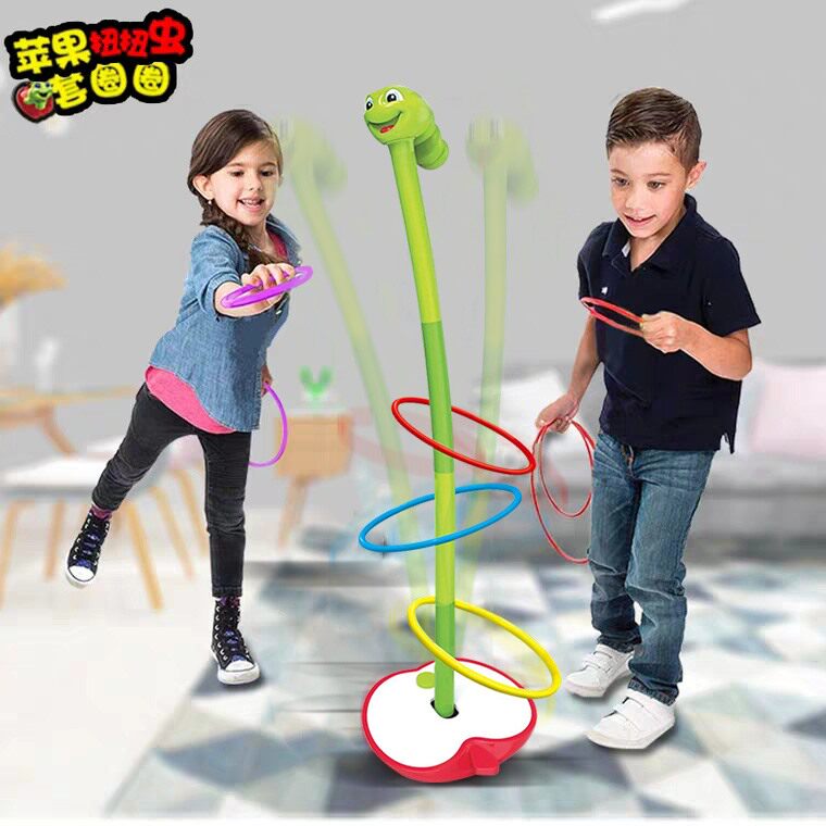 儿童套圈圈歪歪虫小孩整套益智玩具投掷室内亲子互动游戏道具地摊