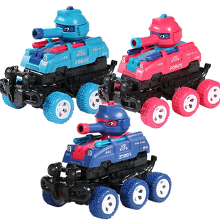 儿童碰撞变形惯性坦克车可发射玩具仿真行走小车子模型男女孩礼品