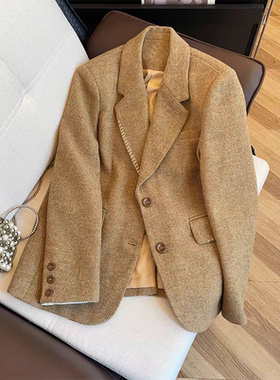 法式轻熟风设计西装外套