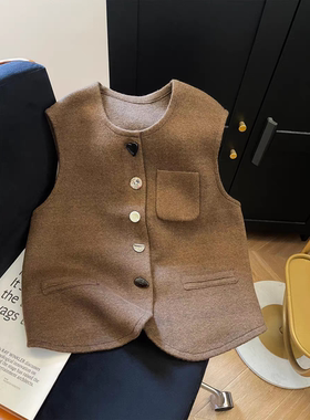小香风针织背心马甲
