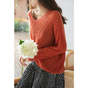 打底衫女秋冬2023年新款内搭洋气韩版宽松显瘦毛衣针织衫长袖上衣