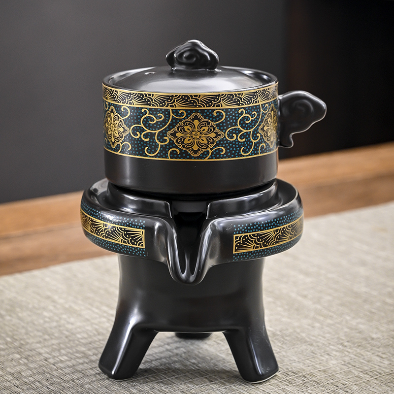 懒人自动陶瓷茶具茶杯冲茶器
