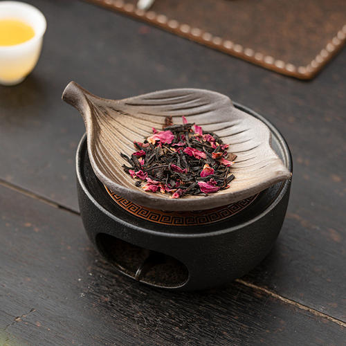粗陶烤茶炉陶瓷蜡烛温茶炉烘干烘焙去味醒茶叶提香器加热香薰