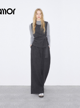 Jamor加墨时尚简约高级感通勤套装三件套2026春秋新款女装