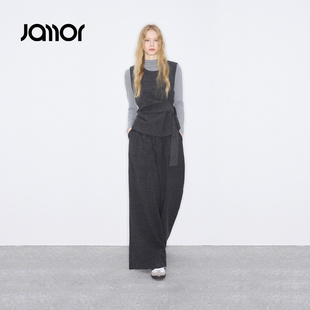 Jamor加墨时尚简约高级感通勤套装三件套2026春秋新款女装