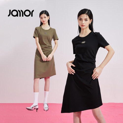 Jamor修身显瘦连衣裙子