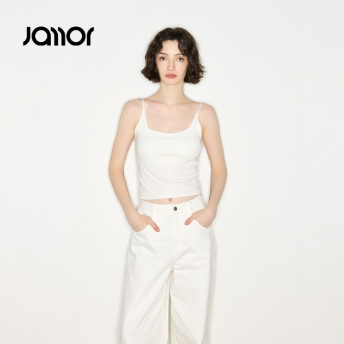 Jamor加墨时尚纯色吊带衫打底衫2026春夏季新款女装