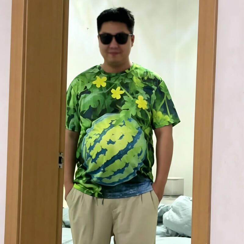 清凉西瓜3D印花短袖睡衣T恤