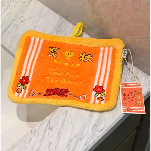 加厚不掉毛奖状擦手巾挂式卫生间