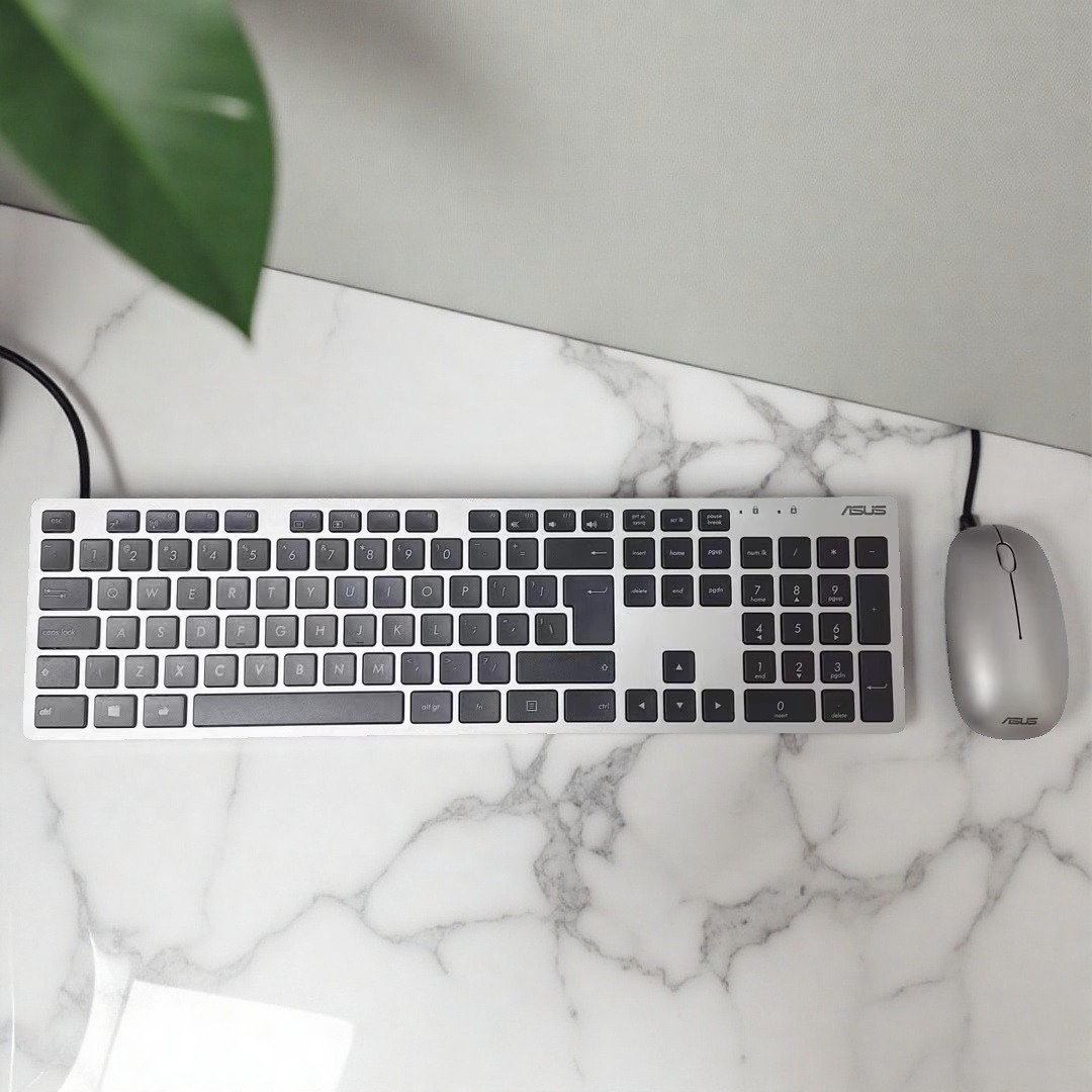 原装华硕Asus一体机有线键盘鼠标套装MD-5112台式电脑