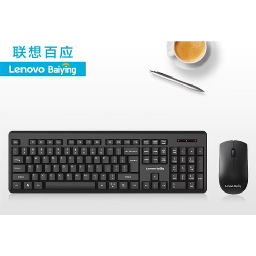 联想百应T211无线键盘鼠标套装简约商务办公家用台式电脑笔记本