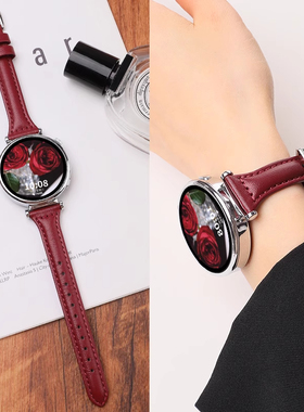 适用于小米手表Watch5表带S4/S4 Sport复古港风41mm真皮小蛮腰腕带S3/S2/S1智能运动WatchPro替换带Color女款