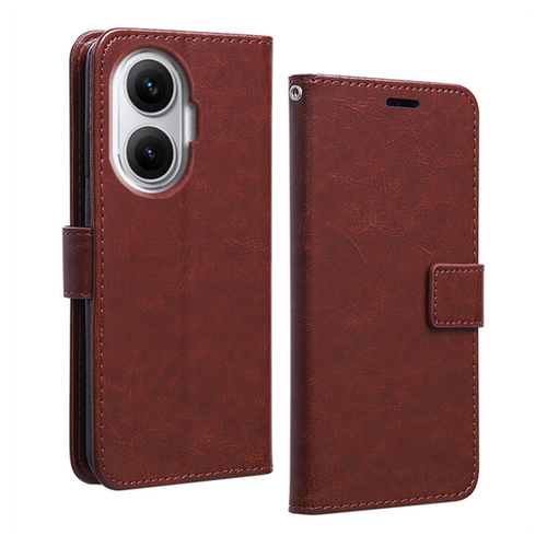 适用红米Turbo4Pro手机壳25053RT47C保护皮套小米Redmi翻盖式全包边防摔软硅胶插卡钱包男女款商务