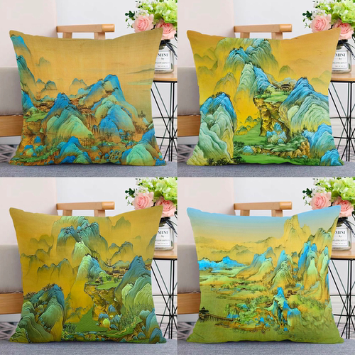 江山图抱枕PP棉通用浙江