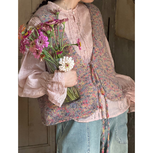 AULDCAT品牌纱幼马海花纱马甲