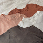 四色 AULDCAT 百搭 针织短袖 T恤 2025SS 100亚麻基础款