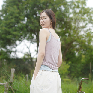 镂空提花吊带上衣打底 基础款 柔软百搭显瘦 2024SS AULDCAT