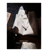 竖条纹羊毛西装 Auldcat 外套 Atelier设计师合作系列