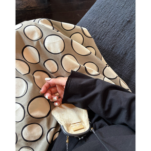 日本进口全棉不规则圆圈花苞半裙 限量 松紧腰 2025SS AULDCAT