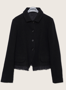 AULDCAT 2026FW  日本进口面料 cdg风格羊毛拼接切角领西装外套