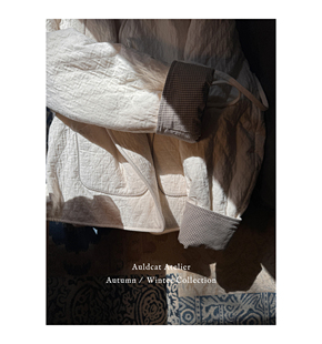 Auldcat Atelier设计师合作系列 小菱格开襟棉服 限量