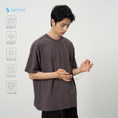 索罗娜凉感抗菌速干短袖 CONTRAFIEND「必入款 」 纯色宽松圆领T恤