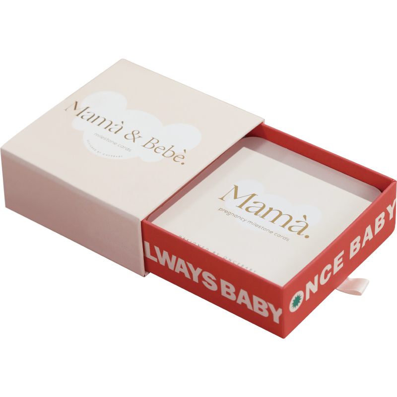 oncebaby孕妇月份孕周卡片