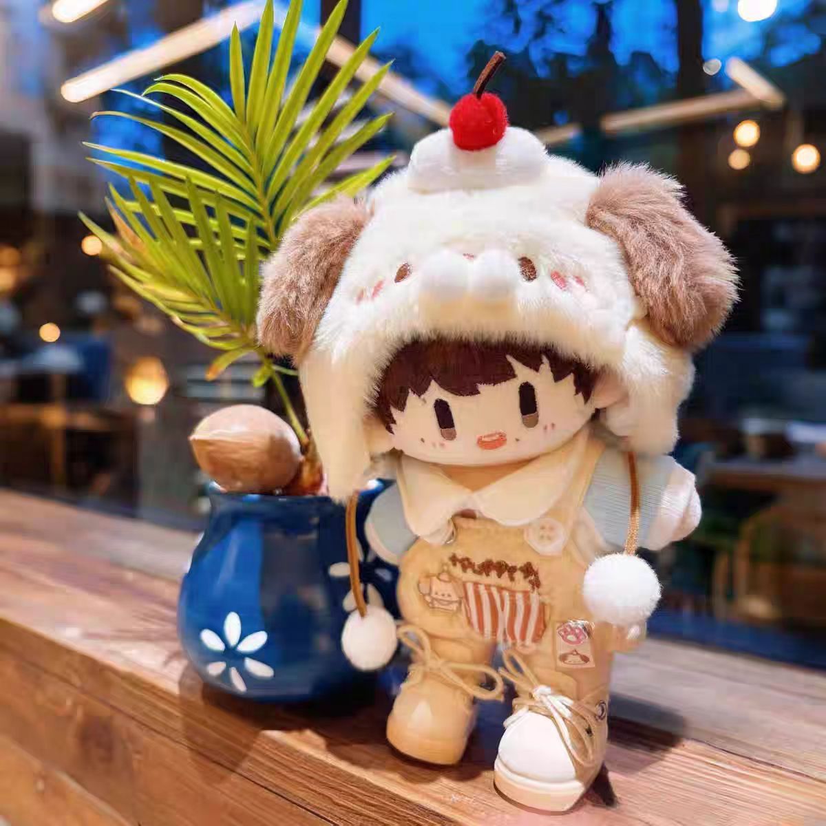 狗狗茶话会周可可娃衣棉花娃娃衣服10cm套装16cm着替【不含玩偶】