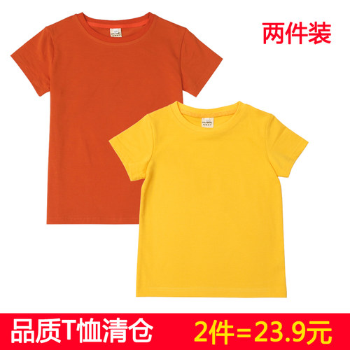 童装女童白色欧美半袖T恤打底衫1-10岁宝宝休闲短袖上衣棉料夏季