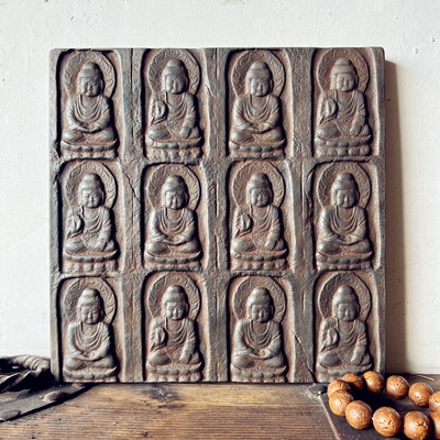 佛像客厅家具摆件砖雕中式