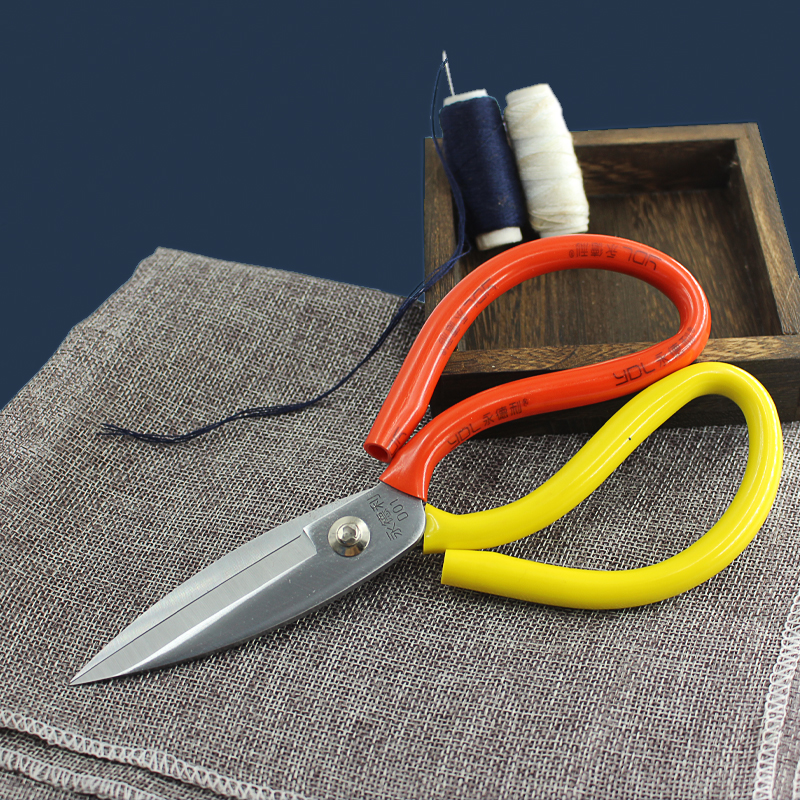 不锈钢高碳钢裁缝剪家用裁剪布料皮料纸张剪刀头软管加厚锋利好用