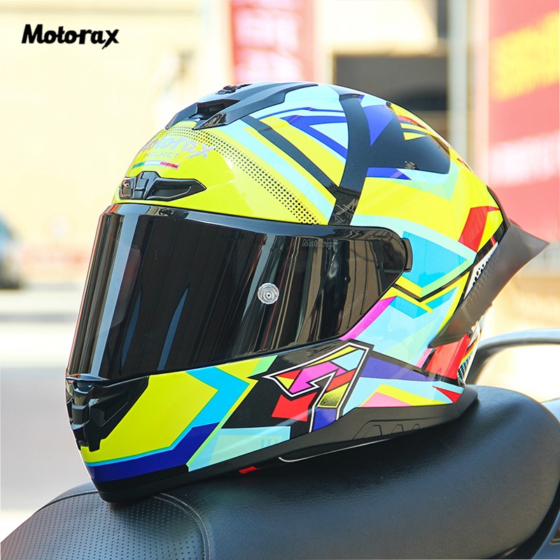 MOTORAX摩雷士头盔镜片R50S原装镜片透明幻彩