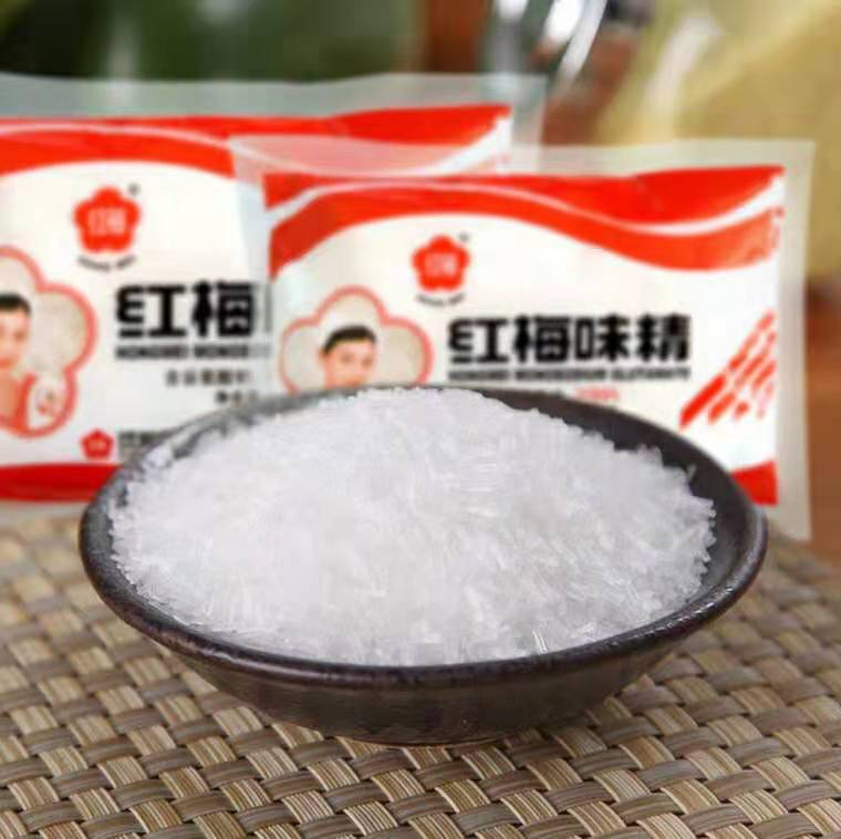 红梅正品味精整箱100g*100袋小包装百分之99不含盐增鲜提味调料品