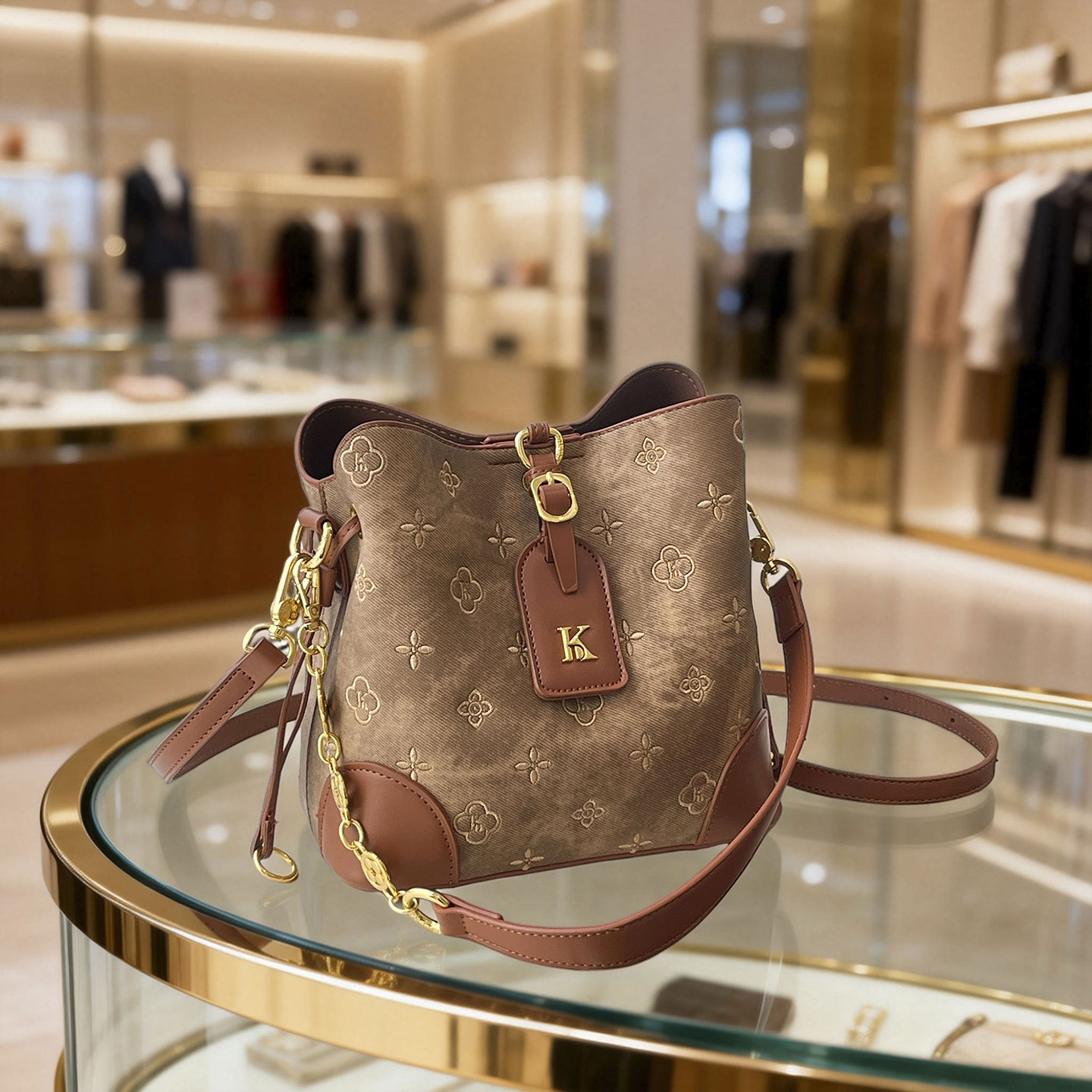 复古包包女式2026新款小众高级质感刺绣通勤单肩斜挎手提包水桶包,箱包皮具/热销女包/男包,水桶包,淘宝优惠券,粉丝福利购,淘宝优惠卷