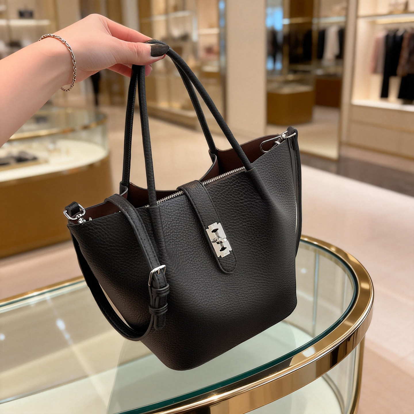 高级感小众设计包包女2026新款通勤百搭斜挎包手提包菜篮子水桶包,箱包皮具/热销女包/男包,水桶包,淘宝优惠券,粉丝福利购,淘宝优惠卷