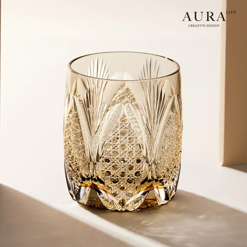 AURA'S白雾凇江户切子洋酒杯