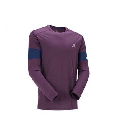 salomon萨洛蒙男款AGILE LS越野跑 马拉松 慢跑速干透气 户外长袖