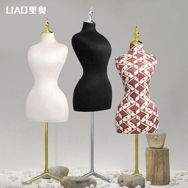 简易大码半身包布模特可扎针拍摄女服装道具翘臀大胸外贸出口人台