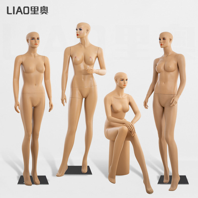 2026新款玻璃钢肤色女模特橱窗展示仿真欧美化妆Fibre Glass服装