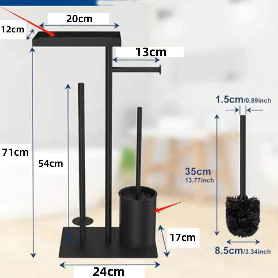 卷纸架立式家用铁艺卫生间置物架厕纸收纳架落地纸巾架